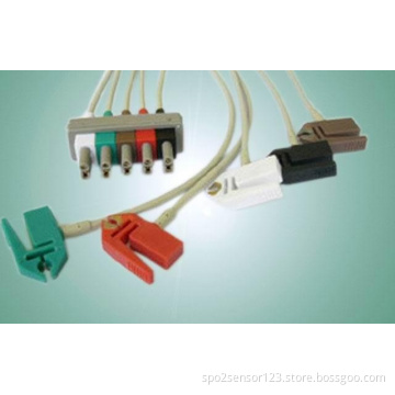 HP 5-lead ecg cable leadwires